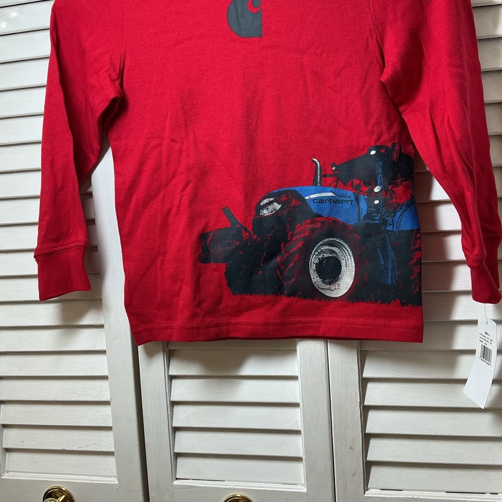 Carhartt Red Tractor Graphic Shirt NWT Size 4